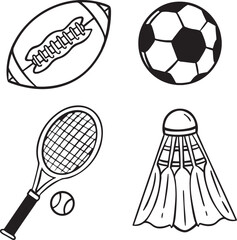 tennis racket and balls