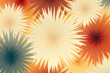 Seamless Starburst Pattern Background, Generative AI