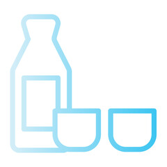 Fototapeta premium sake icon