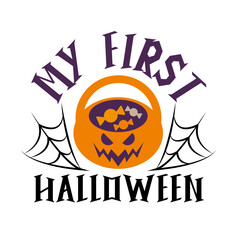 Halloween calligraphy lettering slogans about Halloween for flyer and print design. Templates for banners, posters, greeting postcards. Vector illustration