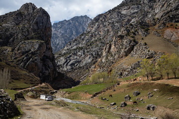 Beautiful nature of Kyrgystan at summer