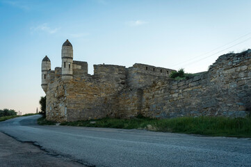 Fototapeta na wymiar View to the surviving bastion of the Turkish fortress Yenikale