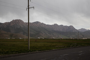 Beautiful nature of Kyrgystan at summer