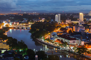 Fototapeta na wymiar Beautiful Chiang Mai Cityscape