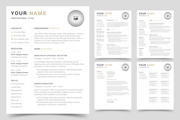 Creative Resume and Cover Letter Layout