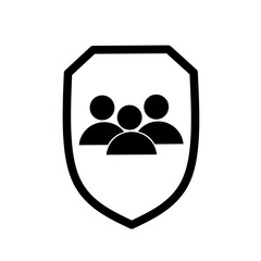 employee protection icon in trendy design. worker protection vector