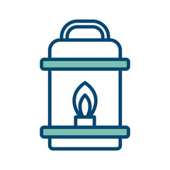oil lamp icon vector design template in white background