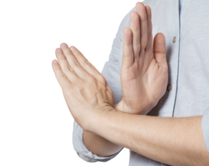 Refusal gesture cut out