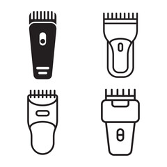 mustache trimmer icon vector