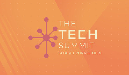 logo graphic design of annual event summit and title made for Technology theme - annual convention for tech