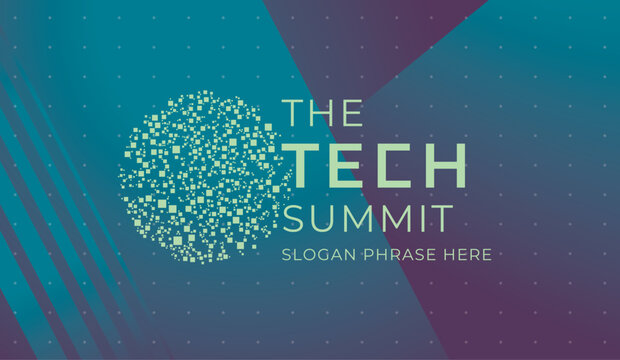 logo graphic design of annual event summit and title made for Technology theme - annual convention for tech