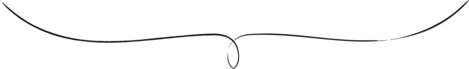 かわいい手書きの下線ふきだし  フキダシ　吹出し　吹き出し　ベクター　黒　Hand drawn simple black vector speech bubble