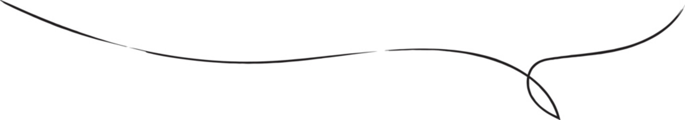 かわいい手書きの下線ふきだし  フキダシ　吹出し　吹き出し　ベクター　黒　Hand drawn simple black vector speech bubble