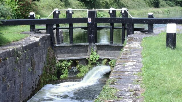 disused lock on old canal in ireland
