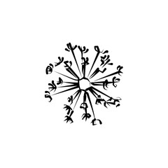 Obraz premium hand drawn flower