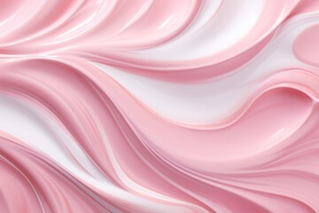 Beauty cosmetic cream texture background pink color. Generative AI. 
