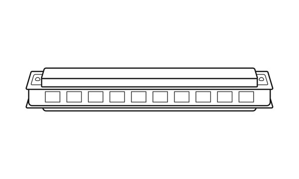 Harmonica clip art preview