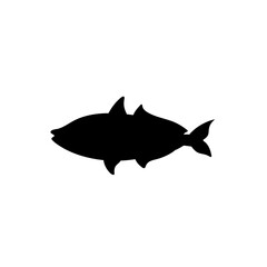 Fish vector silhouette