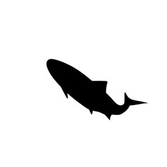 Fish vector silhouette