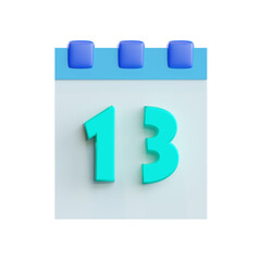 new  13 3d illcalendarustration