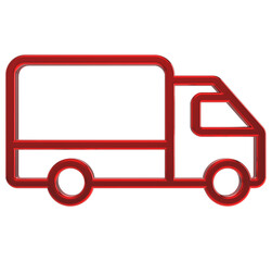 truck isolated on transparent background