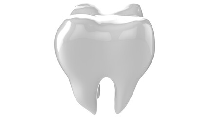 tooth isolated on transparent background