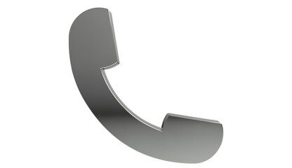 3d render of telephone sign - phone sign