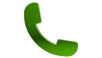 3d render of telephone sign - phone sign