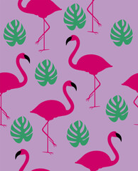 set of flamingos