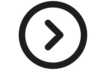 black arrow sign on transparent background