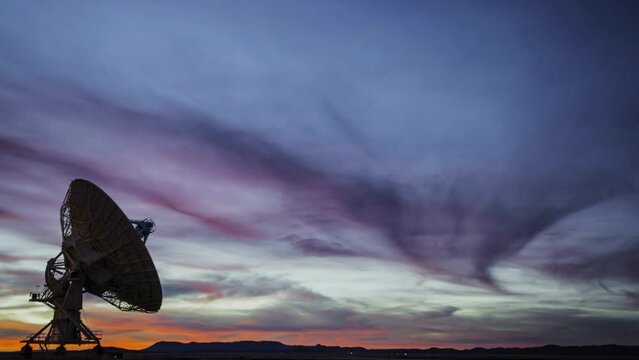 Exploring the Cosmos: The Very Large Satellite Array (VLA) near Socorro, New Mexico, USA, Unveiled in Breathtaking 4K Resolution