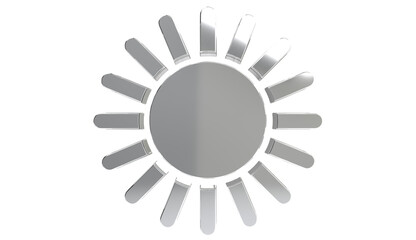 sun icon on transparent background 