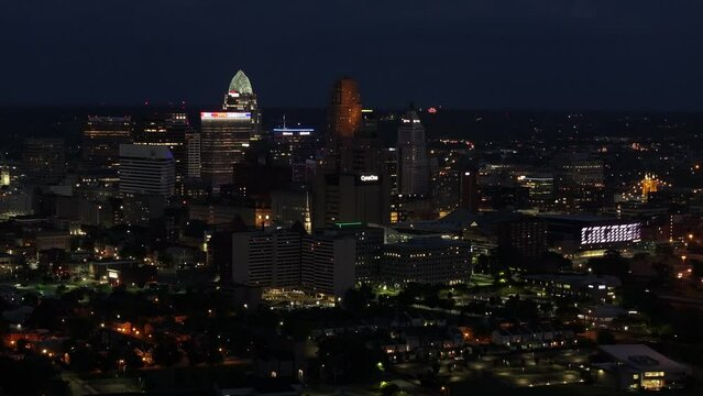 Cincinnati Downtown on the 4th of July, Independence Day fireworks show 2023