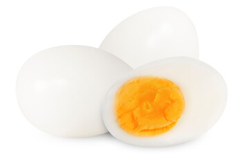Eggs on an isolated white background.