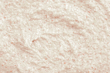 Baby food close-up. Porridge for newborns. Background food texture for kids. Milk mixture.
