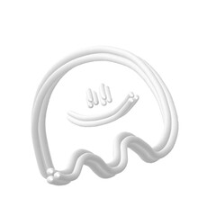 Fototapeta premium 3d graphic of a symbol in a white background