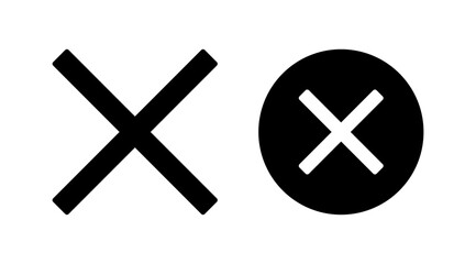 Close vector icon. Delete icon. remove, cancel, exit symbol.