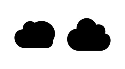 Cloud icon vector. cloud data. cloud services
