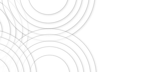 Abstract Neumorphism design circle zoom wave with copy space for replace logo or text in the center. white 