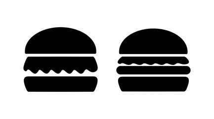 Burger icon vector. hamburger logo icon. fast food icon