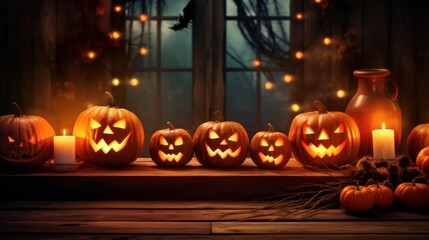 Halloween, the spookiest day of the year. Halloween background. Generative AI