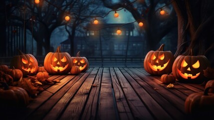 Fototapeta premium Halloween, the spookiest day of the year. Halloween background. Generative AI