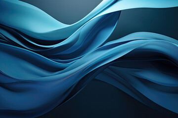 Obraz premium an abstract blue wave background. business background.