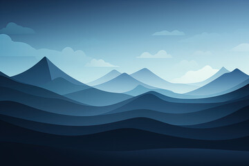 an abstract background with mountains and clouds