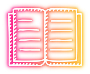 Obraz premium Set of school neon