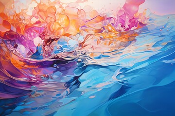 Colorful abstract water background