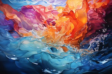 Colorful abstract water background