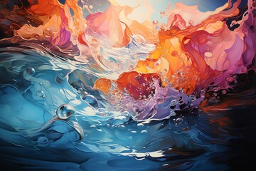 Colorful abstract water background