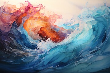 Colorful abstract water background