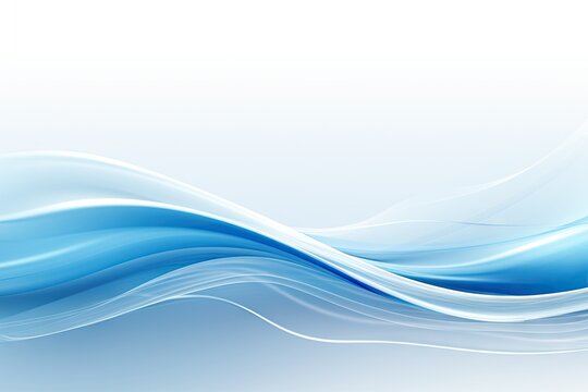 an abstract blue wave background. business background. © AnyPic289